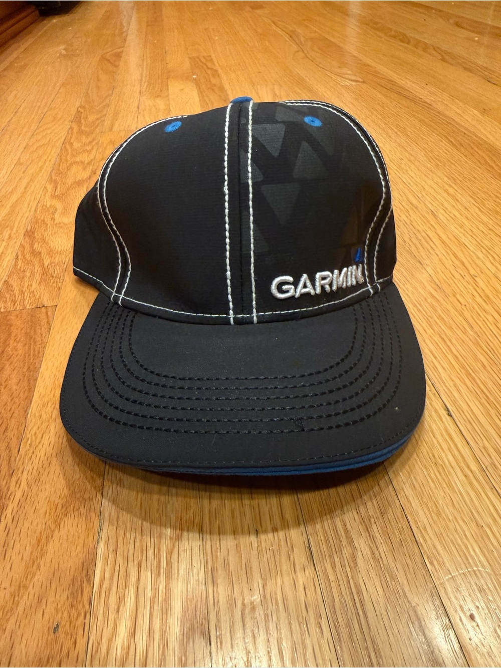 Garmin Black Cap with Blue Details